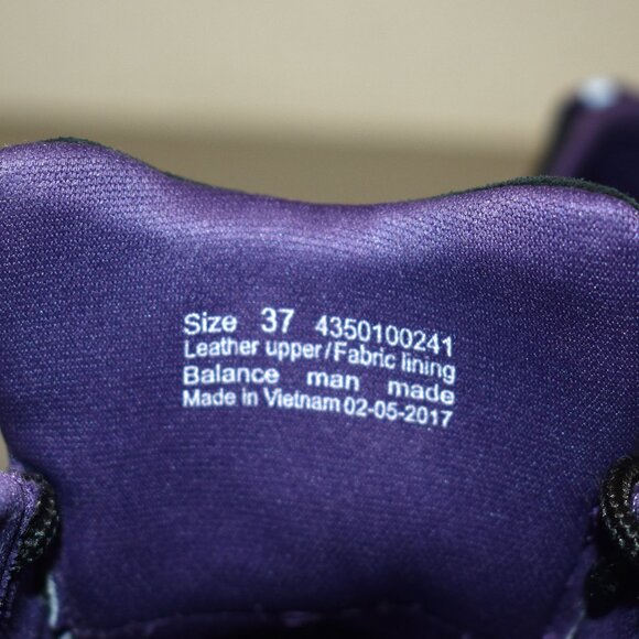 Women's Dansko Paisley Waterproof Outdoor Sneakers 37 Black/Purple Vibram Sole - Picture 13 of 13